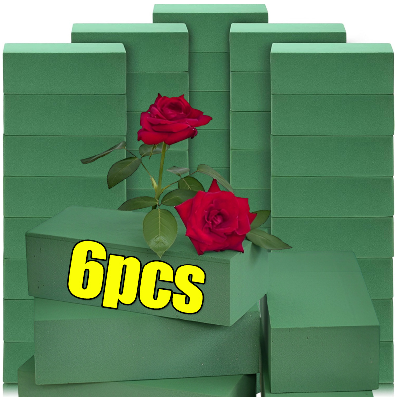 Floral Foam Oasis - Zielona pianka florystyczna w bloku, sztuczna