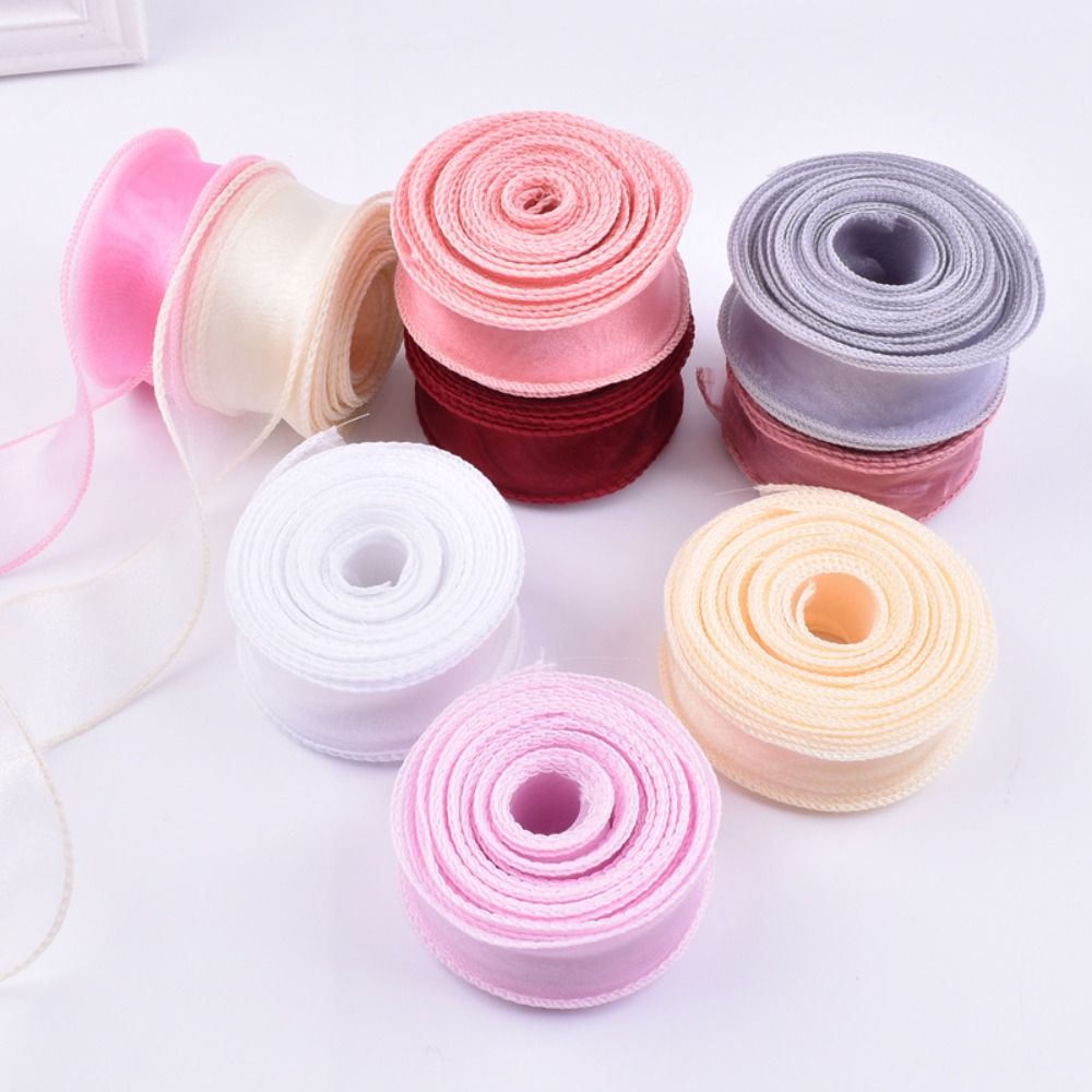 Ribbon Organza Roll - Taśma satynowa 40 mm, 10 jardów,