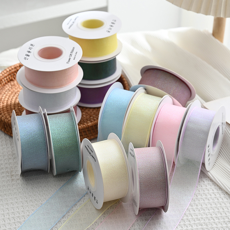Ribbon Organza Roll - 10 jardów rolki 4CM kolorowa wstążka