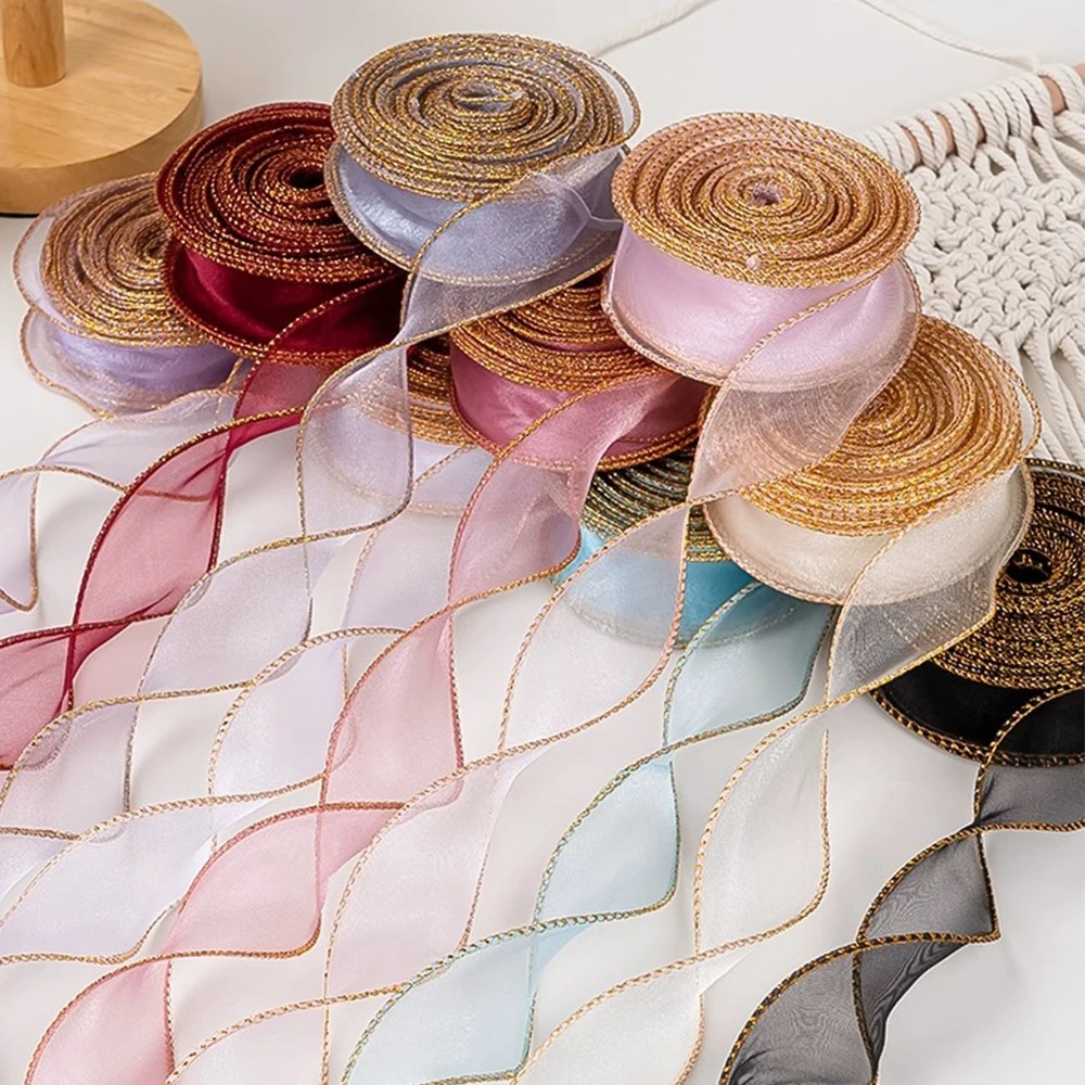 Ribbon Organza Roll - 10 jardów/rolka wstążki z organzy ze